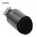 Car Glossy Carbon Fiber Muffler Tip Exhaust System Pipe Mufflers Nozzle Universal Straight Stainless Black For Akrapovic