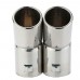 Dual Pipes Stainless Steel Exhaust Tail Pipes Muffler Tips for VW Golf 4 Bora Jetta Car Accessories Car Styling