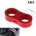 AN4 Braided Rubber Hose Line Clamp Aluminum Anodized Line Separator Separator Divider Clamp Kit Black Blue