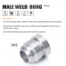 4PCS/PACK Aluminum AN12-AN Straight Male Weld Fitting Adapter Weld Bung Nitrous Hose Fitting Silver