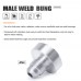 4PCS/PACK Aluminum AN4-AN Straight Male Weld Fitting Adapter Weld Bung Nitrous Hose Fitting Silver