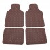 Universal Fit 4pcs PU Leather Car Floor Mat Waterproof Foot Pads Protector B36B