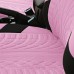 Full Car Seat Covers Set Universal Polyester Fabric Auto Protect Covers Car Seat Protector Pink for Women Girls