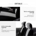 Unique Flat Cloth Car Seat Cover ( Detachable Headrests and Solid Bench) Interior Accessories Universal Car Seat Cover