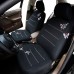 Butterfly Embroidered Car Seat Cover Universal Fit Most Vehicles Seats Interior Accessories Black Seat Covers