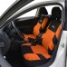 Car Seat Covers Full Set Car Seat Protector Auto Seat Covers Polyester Fabric Universal Fits Most Cars Covers Orange
