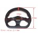 Universal 330MM 350MM Leather Steering Wheel Suede Steering Wheel Drift racing type Genuine Leather/Suede/PVC Style