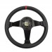 modified racing 14 inch 350mm deep concave drift steering wheel / carbon grain PVC steering wheel