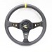 refitting racing 14 inch 350mm deep concave drift steering wheel / PVC steering wheel