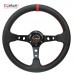 Car Sport Steering Wheel PVC Racing Type Universal 320MM Or 350MM Aluminum Retrofit Modified Auto Styling