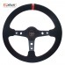 Car Sport Steering Wheel PVC Racing Type Universal 320MM Or 350MM Aluminum Retrofit Modified Auto Styling