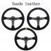 Universal 350MM Leather Steering Wheel Suede Steering Wheel  Drift racing type PU/Suede/PVC Style