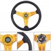 Racing Sport Steering Wheel Universal 13 inches 340MM Aluminum+PU Racing Drift Steering Wheel Auto Accessorie RS-STW019-TP