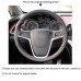 Black PU Artificial Leather Car Steering Wheel Cover for Opel Mokka Insignia Astra (J) Meriva (B) Ampera Cascada Zafira Tourer