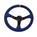 Refitting Racing 14 Inch 350mm Deep Concave Drift Steering Wheel / Suede Steering Wheel