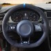 Black Suede Car Steering Wheel Cover for Volkswagen Golf 7 GTI Golf R MK7 VW Polo GTI Scirocco 2015 2016