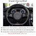 Black Suede Car Steering Wheel Cover for Volkswagen Golf 7 GTI Golf R MK7 VW Polo GTI Scirocco 2015 2016