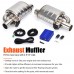 Stainless Steel 2.5 3 Slant Outlet Tip Inlet Variable Exhaust Muffler Weld With Electrical Exhaust Cutout Electric Control Kit