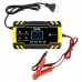 Car Battery Charger 12/24V 8A Touch Screen Pulse Repair LCD Battery Charger For Car Motorcycle Lead Acid Battery Agm Gel Wet