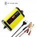 Car Motorcycle Battery Charger 12V 2A Full Automatic 3 Stages Lead Acid AGM GEL Intelligent LCD Display Charging Car Accessories