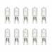 10pcs G9 Halogen Light Bulbs Capsule 240V 24/40/60W Frosted Dimmable Lighting Lamp Warm White 3000K 400 Lumen for Home Bedroom