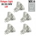 GU5.3 MR16 Halogen Light Bulbs 20/35/50W 12V Super Bright Dimmable Bulb Reflector Lamp Cup Shape Lamp Clear Glass Spot Lights