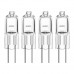 1Set=100pcs 80pcs 60pcs 12V G4 20W Halogen Capsule Transparent replacement Light Lamp Bulb White wedding party decoration