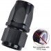 Swivel Hose End Fitting,  12AN, Straight, for Braided Fuel Line Aluminum Black