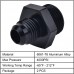 8AN To 6AN Adapter, 6AN Flare to 8AN ORB Male Adapter Fitting Aluminum Alloy Black 2Pcs