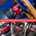 Steering Wheel Hub Adapater, Universal 6 Hole Steering Wheel Quick Release Hub Adapter Snap Off Boss Kit (Red Black)
