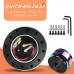 Steering Wheel Hub Adapter, Quick Release Hub Adapter Universal Car Aluminum Steering Wheel Alloy 6 Hole Snap Off Boss Kit