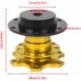 Universal Steering Wheel Quick Release Hub Adapter Snap Off Boss Kit - 6 Hole Steering Wheel Quick Release Hub Racing Adapter Coming with Accessories