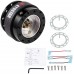 Steering Wheel Quick Release Hub Adapter Snap Off Boos Kit with Dry Carbon Fiber Ring Black 8306