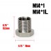 5/8-24 to 1/2-28 Adapter, 5/8-24 to M14*1, M14*1.5, M14x1L, 1/2-20 Adapter for Napa 4003 Wix 24003, Stainless Steel