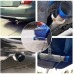2.5" Inlet 4" Outlet Exhaust Burnt Muffler 18.6" Length Bundle with 2.5inch Butt Joint Exhaust Clamp