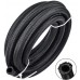 10FT 10AN Nylon Stainless Steel Braided Fuel line Bundle with 2pcs Straight and 2pcs 90 Degree Fuel Line Hose End