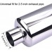 2.5" Inlet 4" Outlet Exhaust Burnt Muffler 18.6" Length Bundle with 2.5inch lap Joint Exhaust Clamp