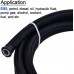 Inline 100 Micron Fuel Filter Black&Silver Bundle with 10FT 10AN Nylon Braided PTFE Fuel Line