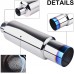 3'' Inlet 4'' Outlet Burnt Exhaust Tip Muffler 18.5'' Length Universal Stainless Steel Bundle with 2.5" ID to 3" OD Exhaust Pipe Adapter Connector Reducer 304 Stainless Steel Universal