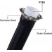 10AN PTFE E85 Hose Braided Fuel Injection Line 10FT Nylon Stainless Steel Black Bundle with PTFE Olive Ferrule Insert