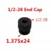 1.375x24 Aluminum Extra Sealed 1/2x28 5/8x24 blink end cap Threaded Mount for Modular Solvent Trap Fuel Filter Part 1.57" OD
